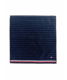 TOMMY HILFIGER（トミーヒルフィガー）の「TOMMY HILFIGER/トミーヒルフィガー ブランド ロゴ 配色 コットン ハンカチ タオル ミニタオル 25×25（ハンカチ/ハンドタオル）」