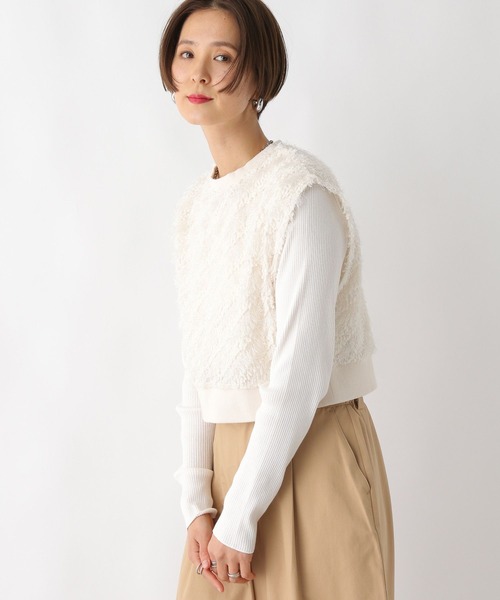 レプシィム　ベスト LEPSIM｜ギャザーWZIPベスト | Rakuten Fashion(楽天
