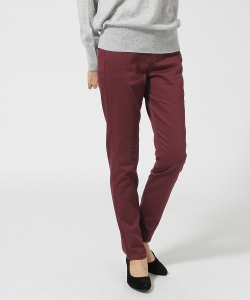 GLOBAL WORK（グローバルワーク）の「モダールスリムパンツ/565801（その他パンツ・レディース・ホワイト/ワインレッド/ダークブルー/ブラック・MEDIUM/SMALL/LARGE/X-LARGE）」の4枚目の写真