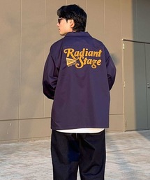 Right-on | グラフィック刺繍ツイル長袖ワークシャツ(シャツ/ブラウス)