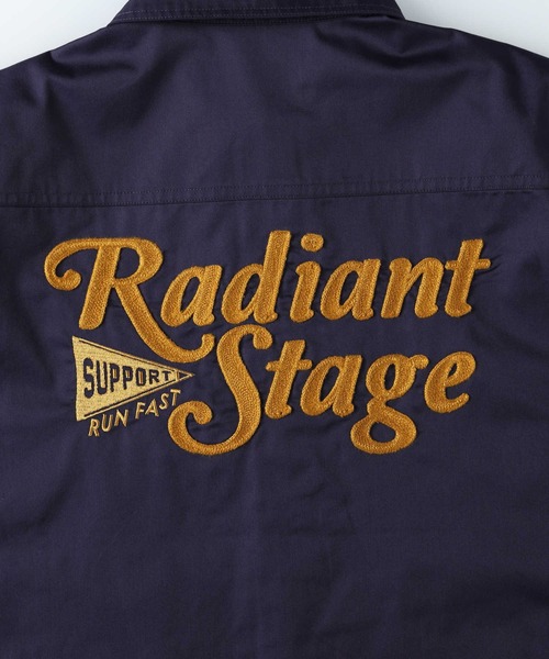 Right-on（ライトオン）の「グラフィック刺繍ツイル長袖ワークシャツ（シャツ/ブラウス・メンズ・ブラック/ネイビー/ベージュ・M/L/XL）」の13枚目の写真