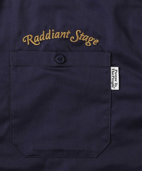 Right-on（ライトオン）の「グラフィック刺繍ツイル長袖ワークシャツ（シャツ/ブラウス・メンズ・ブラック/ネイビー/ベージュ・M/L/XL）」の14枚目の写真