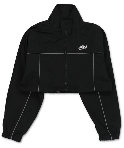 SPINNS（スピンズ）の「Wジップショート丈ヘビーウェイトナイロンジャケット（ナイロンジャケット・レディース・グレー系その他/ブラック×ブラック/ネイビー系/ブラック×ホワイト・ONESIZE）」の13枚目の写真