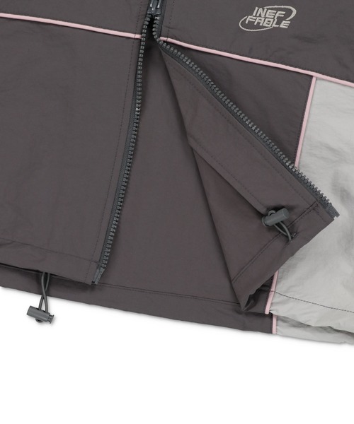 SPINNS（スピンズ）の「Wジップショート丈ヘビーウェイトナイロンジャケット（ナイロンジャケット・レディース・グレー系その他/ブラック×ブラック/ネイビー系/ブラック×ホワイト・ONESIZE）」の18枚目の写真