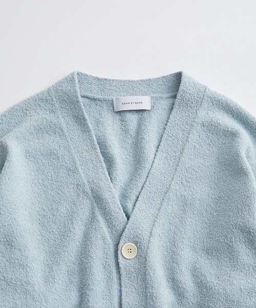 「ADAM ET ROPE'」 カーディガン L ブルー系その他4 メンズ ADAM ET ROPE(アダムエロペ) ⁄ カーディガン(薄手)⁄L⁄ポリエステル