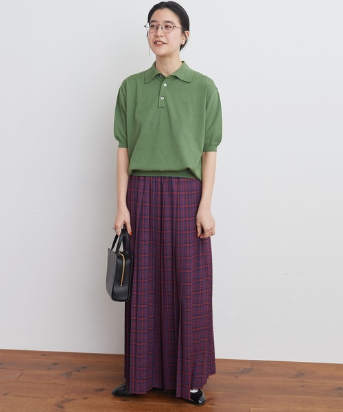 fig Ｌondon（フィグロンドン）の「●knit polo（ポロシャツ・レディース・ブラック/グリーン/イエロー・FREE）」の16枚目の写真