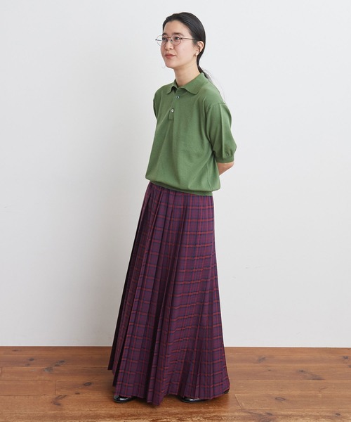fig Ｌondon（フィグロンドン）の「●knit polo（ポロシャツ・レディース・ブラック/グリーン/イエロー・FREE）」の17枚目の写真