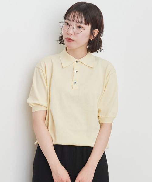 fig Ｌondon（フィグロンドン）の「●knit polo（ポロシャツ・レディース・ブラック/グリーン/イエロー・FREE）」の12枚目の写真