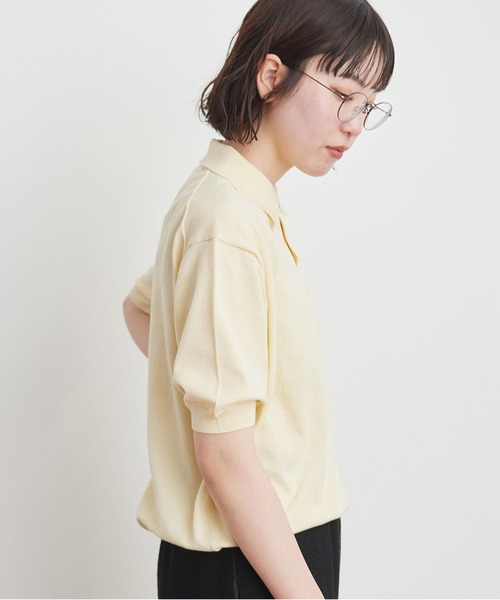 fig Ｌondon（フィグロンドン）の「●knit polo（ポロシャツ・レディース・ブラック/グリーン/イエロー・FREE）」の15枚目の写真