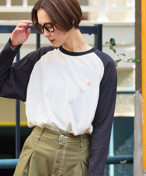 FREAK'S STORE(フリークスストア)の「限定展開 KELTY/ケルティ 別注 シアー ラグラン Tシャツ(Tシャツ/カットソー・レディース・グレー/ナチュラル/ブラック・フリ-)」の1枚目の写真