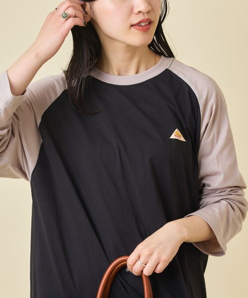 FREAK'S STORE(フリークスストア)の「限定展開 KELTY/ケルティ 別注 シアー ラグラン Tシャツ(Tシャツ/カットソー・レディース・グレー/ナチュラル/ブラック・フリ-)」の2枚目の写真