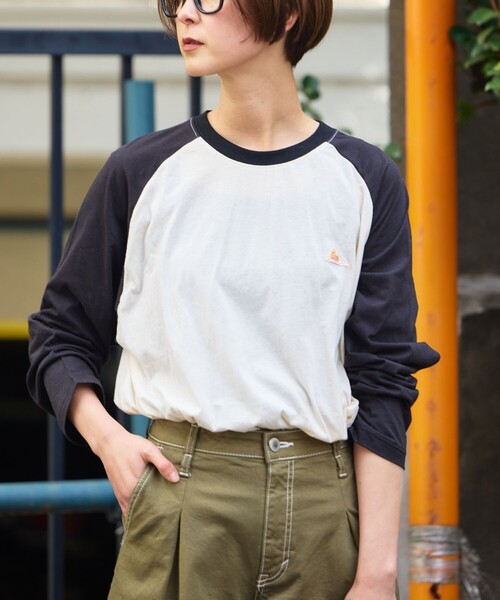 FREAK'S STORE(フリークスストア)の「限定展開 KELTY/ケルティ 別注 シアー ラグラン Tシャツ(Tシャツ/カットソー・レディース・グレー/ナチュラル/ブラック・フリ-)」の12枚目の写真