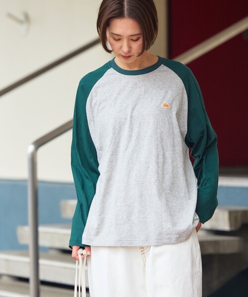 FREAK'S STORE(フリークスストア)の「限定展開 KELTY/ケルティ 別注 シアー ラグラン Tシャツ(Tシャツ/カットソー・レディース・グレー/ナチュラル/ブラック・フリ-)」の4枚目の写真