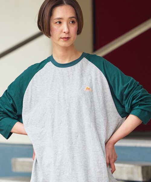 FREAK'S STORE(フリークスストア)の「限定展開 KELTY/ケルティ 別注 シアー ラグラン Tシャツ(Tシャツ/カットソー・レディース・グレー/ナチュラル/ブラック・フリ-)」の6枚目の写真