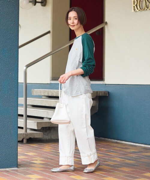 FREAK'S STORE(フリークスストア)の「限定展開 KELTY/ケルティ 別注 シアー ラグラン Tシャツ(Tシャツ/カットソー・レディース・グレー/ナチュラル/ブラック・フリ-)」の9枚目の写真