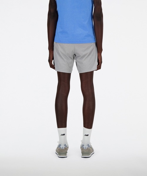 NEW BALANCE（ニューバランス）の「Sport Essentials ヘザーテックニットショーツ 7インチ（その他パンツ・メンズ・ライトグレー/ネイビー/ブラック・XX-LARGE/X-LARGE/LARGE/MEDIUM/SMALL/XXX-LARGE）」の4枚目の写真