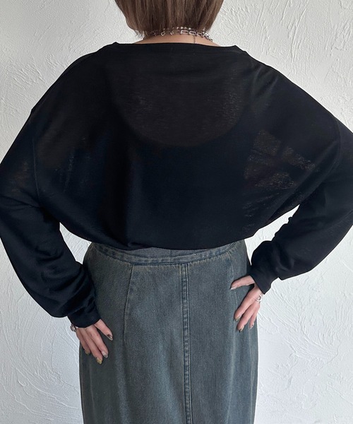 apres jour mignon(アプレジュールミニョン)の「スラブシアートップス【ZOZOTOWN限定アイテム】(Tシャツ/カットソー・レディース・ブルー/ブラック/パープル/ピンク/オフホワイト/グレー・フリー/X-LARGE)」の18枚目の写真