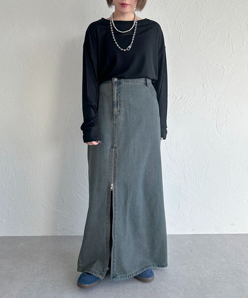 apres jour mignon(アプレジュールミニョン)の「スラブシアートップス【ZOZOTOWN限定アイテム】(Tシャツ/カットソー・レディース・ブルー/ブラック/パープル/ピンク/オフホワイト/グレー・フリー/X-LARGE)」の19枚目の写真