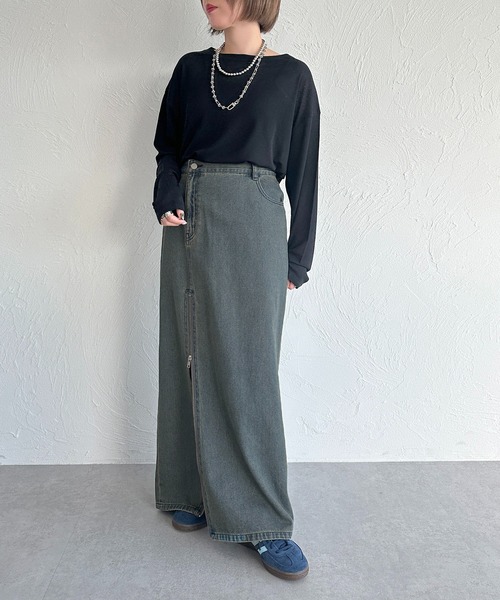 apres jour mignon(アプレジュールミニョン)の「スラブシアートップス【ZOZOTOWN限定アイテム】(Tシャツ/カットソー・レディース・ブルー/ブラック/パープル/ピンク/オフホワイト/グレー・フリー/X-LARGE)」の20枚目の写真