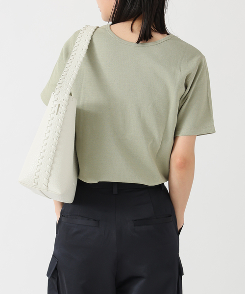 JOURNAL STANDARD(ジャーナルスタンダード)の「汗ジミ防止サーマルヘンリーネックプルオーバー(Tシャツ/カットソー・レディース・ライトグリーン/アイボリー/ブラック系その他/ホワイト・FREE)」の22枚目の写真