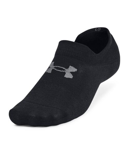 UNDER ARMOUR（アンダーアーマー）の「UAエッセンシャル ウルトラロー タブ ソックス （3足セット）（トレーニング/メンズ/レディース）（ソックス/靴下・レディース・ブラック・M/S/L）」の2枚目の写真