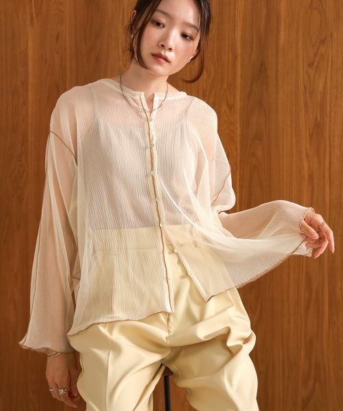 バブ Bab レースチュールカーディガン （IVORY） バブ Bab レースチュールカーディガン （IVORY） - ファッション