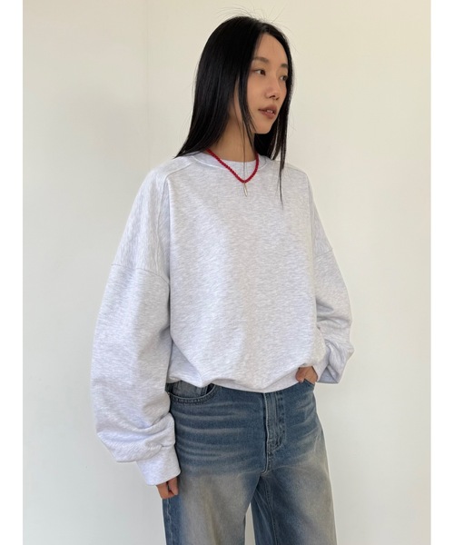 Didot.showroom（ディドット ショールーム）の「マキシムスウェットT（スウェット・レディース・ネイビー/ヘザーグレー/グレー・FREE）」の3枚目の写真