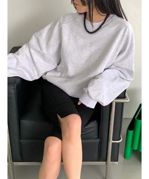 Didot.showroom（ディドット ショールーム）の「マキシムスウェットT（スウェット・レディース・ネイビー/ヘザーグレー/グレー・FREE）」の14枚目の写真