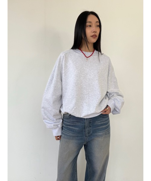 Didot.showroom（ディドット ショールーム）の「マキシムスウェットT（スウェット・レディース・ネイビー/ヘザーグレー/グレー・FREE）」の13枚目の写真