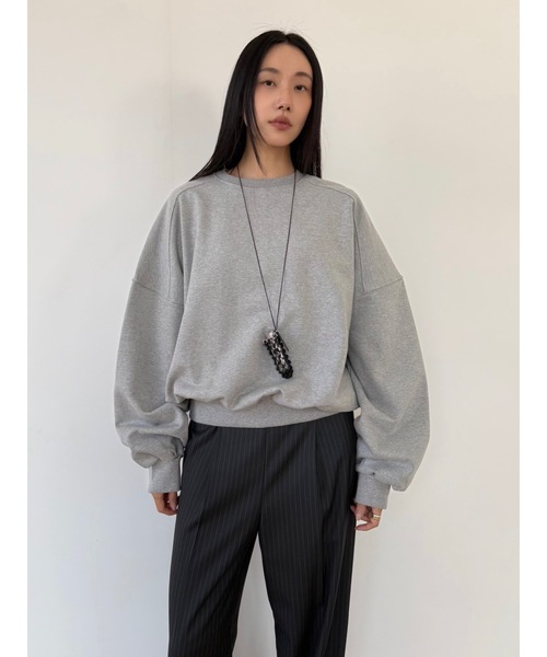 Didot.showroom（ディドット ショールーム）の「マキシムスウェットT（スウェット・レディース・ネイビー/ヘザーグレー/グレー・FREE）」の15枚目の写真