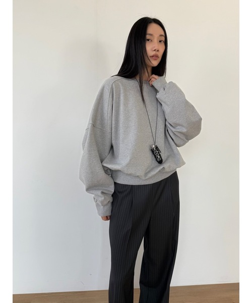 Didot.showroom（ディドット ショールーム）の「マキシムスウェットT（スウェット・レディース・ネイビー/ヘザーグレー/グレー・FREE）」の18枚目の写真