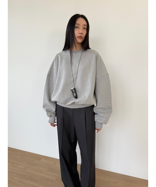 Didot.showroom（ディドット ショールーム）の「マキシムスウェットT（スウェット・レディース・ネイビー/ヘザーグレー/グレー・FREE）」の19枚目の写真
