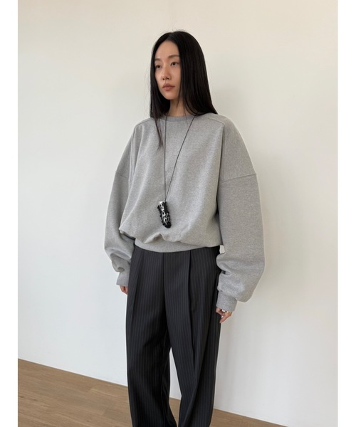 Didot.showroom（ディドット ショールーム）の「マキシムスウェットT（スウェット・レディース・ネイビー/ヘザーグレー/グレー・FREE）」の20枚目の写真