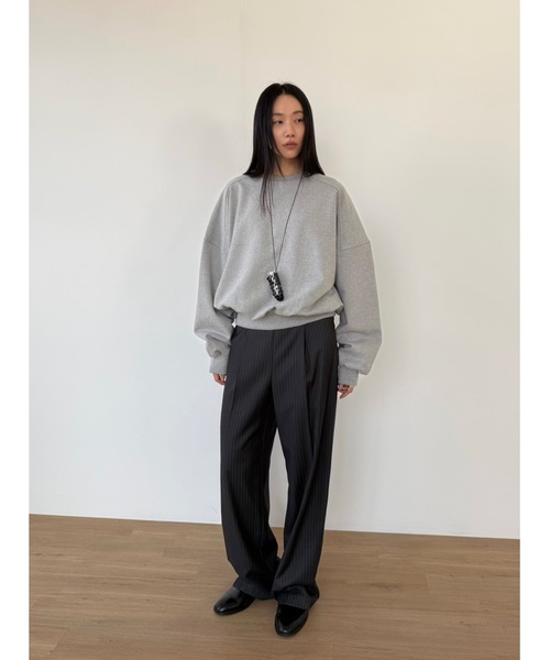 Didot.showroom（ディドット ショールーム）の「マキシムスウェットT（スウェット・レディース・ネイビー/ヘザーグレー/グレー・FREE）」の21枚目の写真