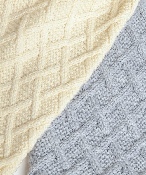 SHIPS for women（シップスフォーウィメン）の「ウールケーブルプルオーバー◇（ニット/セーター・レディース・オフホワイト/ライトグレー/ネイビー・ONE SIZE）」の13枚目の写真