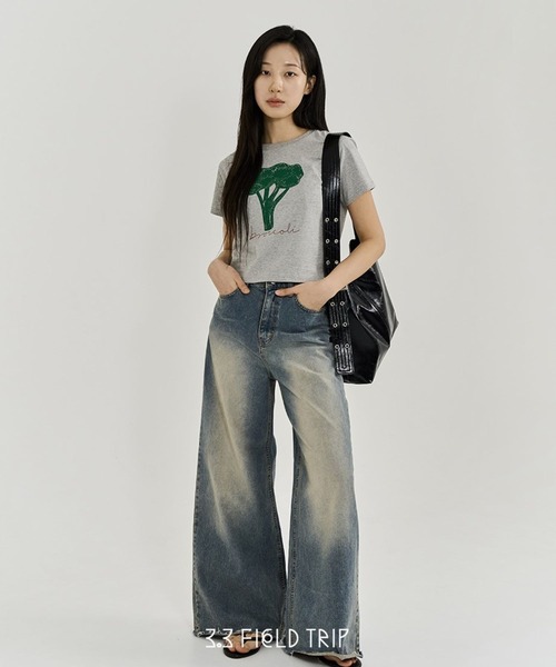 3.3 Field Trip （3.3フィールドトリップ）の「3.3 Field Trip／ショルダーバック  2118454（トートバッグ・レディース・ブラック/カーキ・FREE）」の4枚目の写真