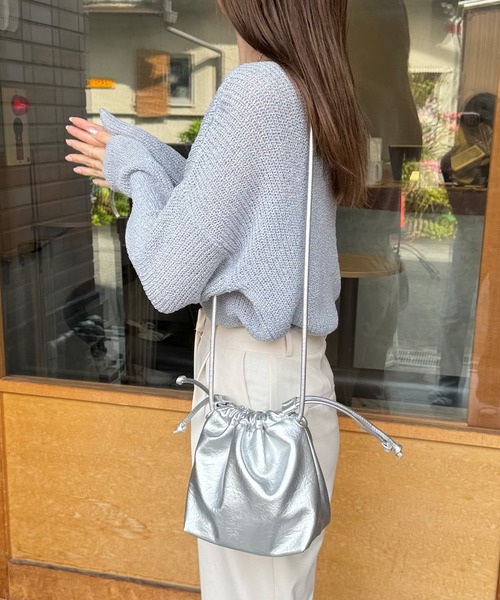 LE MORE(リモア)の「ルーズシアーニットプルオーバー(ニット/セーター・レディース・ブラック/ブラウン/アイボリー/ブルー/ピンク・FREE)」の12枚目の写真