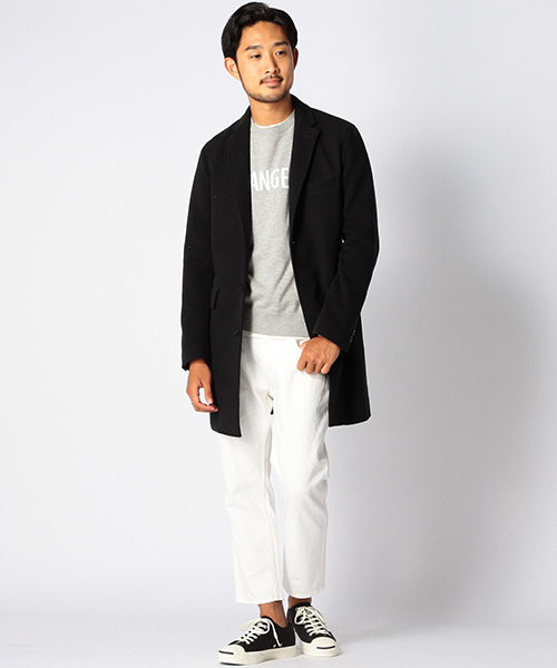 BEAMS（ビームス）の「BEAMS / フリース チェスター コート（チェスターコート・メンズ・ブラック/キャメル/ネイビー・MEDIUM/SMALL/LARGE/X-LARGE）」の4枚目の写真