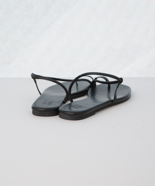 NANO universe（ナノユニバース）の「ラインストーントングサンダル（サンダル・レディース・ブラック/シルバー/ゴールド・38/36/37）」の11枚目の写真