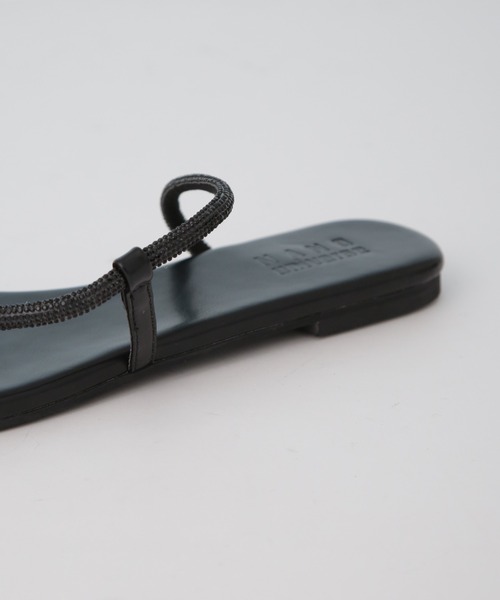 NANO universe（ナノユニバース）の「ラインストーントングサンダル（サンダル・レディース・ブラック/シルバー/ゴールド・38/36/37）」の13枚目の写真