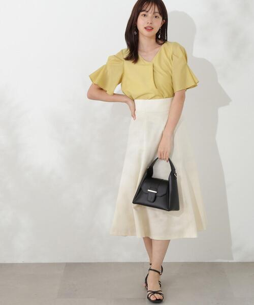 PROPORTION BODY DRESSING（プロポーションボディドレッシング）の「バックレースアップマーメイドスカート / 1214220500（スカート・レディース・ネイビー/ホワイト系その他/ベージュ・X-SMALL/MEDIUM/SMALL）」の4枚目の写真