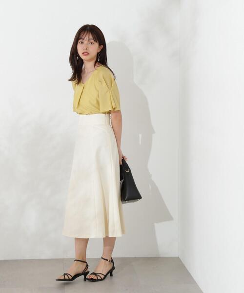 PROPORTION BODY DRESSING（プロポーションボディドレッシング）の「バックレースアップマーメイドスカート / 1214220500（スカート・レディース・ネイビー/ホワイト系その他/ベージュ・X-SMALL/MEDIUM/SMALL）」の5枚目の写真