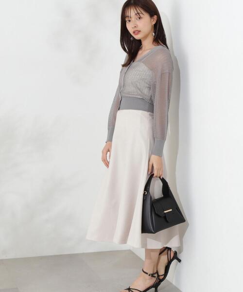 PROPORTION BODY DRESSING（プロポーションボディドレッシング）の「バックレースアップマーメイドスカート / 1214220500（スカート・レディース・ネイビー/ホワイト系その他/ベージュ・X-SMALL/MEDIUM/SMALL）」の9枚目の写真