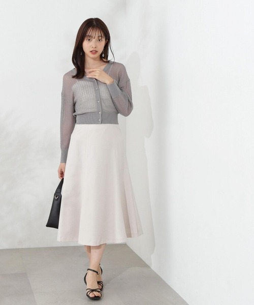 PROPORTION BODY DRESSING（プロポーションボディドレッシング）の「バックレースアップマーメイドスカート / 1214220500（スカート・レディース・ネイビー/ホワイト系その他/ベージュ・X-SMALL/MEDIUM/SMALL）」の10枚目の写真