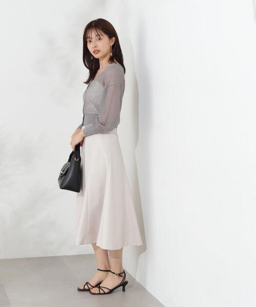 PROPORTION BODY DRESSING（プロポーションボディドレッシング）の「バックレースアップマーメイドスカート / 1214220500（スカート・レディース・ネイビー/ホワイト系その他/ベージュ・X-SMALL/MEDIUM/SMALL）」の11枚目の写真