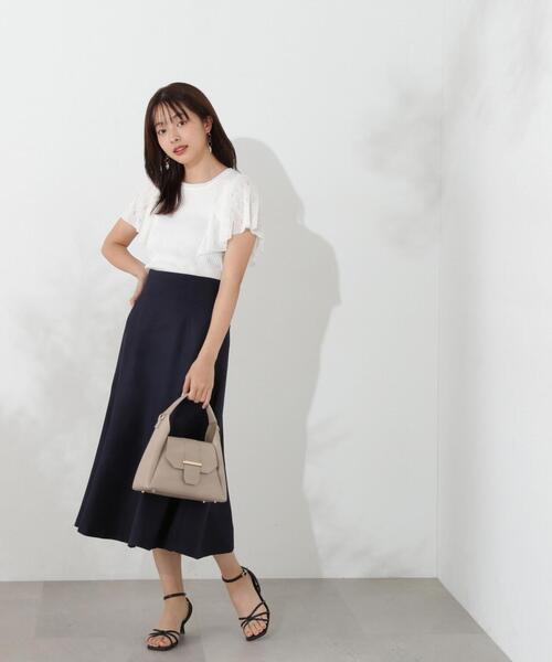 PROPORTION BODY DRESSING（プロポーションボディドレッシング）の「バックレースアップマーメイドスカート / 1214220500（スカート・レディース・ネイビー/ホワイト系その他/ベージュ・X-SMALL/MEDIUM/SMALL）」の16枚目の写真