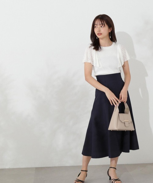 PROPORTION BODY DRESSING（プロポーションボディドレッシング）の「バックレースアップマーメイドスカート / 1214220500（スカート・レディース・ネイビー/ホワイト系その他/ベージュ・X-SMALL/MEDIUM/SMALL）」の18枚目の写真