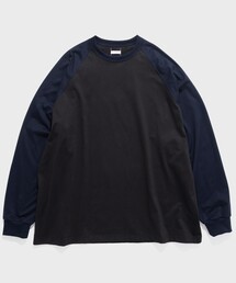 BIO WASH RAGLAN LONG SLEEVE BIG TEE
