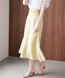 ■2024春夏新作■アシメ切替Aラインスカート/MM427211