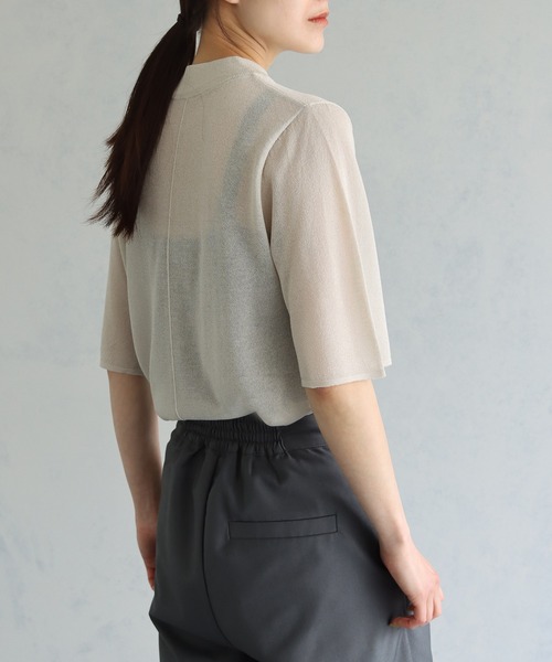 &g'aime（アンジェム）の「【&g’aime】ラメシアーニットプルオーバー（ニット/セーター・レディース・ブルー/グレー/ブラック/ベージュ・FREE）」の20枚目の写真